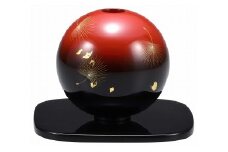 輪島塗　丸花器（飛華沈金）