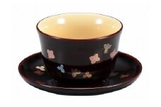 輪島塗　湯呑セット（小花蒔絵（1））