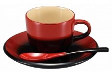 輪島塗　コーヒーカップ（曙、赤）