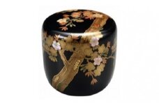 輪島塗　大棗（桜蒔絵）