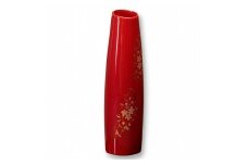 輪島塗〈大藤漆器店〉花器　口切　朱　桜沈金［髙島屋選定品］