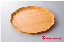 〈四十沢木材工芸〉「ＫＩＴＯ」輪花盆（大） [高島屋選定品]