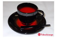 輪島塗〈大藤漆器店〉コーヒーカップセット　ぼかし塗　黒 [高島屋選定品]