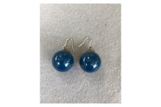 うるし玉（ジャパンブルー）（ピアス or イヤリング）