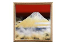 輪島塗　漆芸額（富士山沈金）