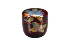 輪島塗　中棗（紫陽花）