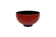 〈慶塚漆器工房〉三輪型汁椀　朱内黒 [高島屋選定品]