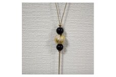 輪島うるし塗　HAKU　Y字ネックレス（白金箔）