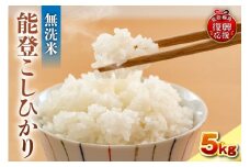 令和7年産　能登コシヒカリ5㎏　無洗米　残留農薬検出ゼロ