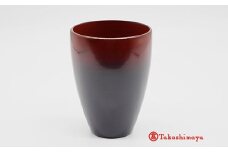 輪島漆器〈輪島キリモト〉カップ・中（朱うるみ） [高島屋選定品]