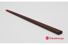輪島漆器〈輪島キリモト〉拭漆先乾漆塗四方箸（朱） [高島屋選定品]