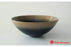 輪島漆器〈輪島キリモト〉高麗鉢（黒利休ねずグラデーション） [高島屋選定品]