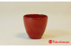 輪島漆器〈輪島キリモト〉ぐい呑み・あなた（本朱） [高島屋選定品]
