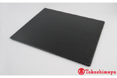 〈輪島キリモト〉漆布みせ長方プレート・大（黒） [高島屋選定品]