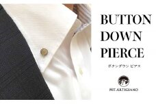 ボタンダウンピアス Line 放射  黒蝶貝 漆 蒔絵 加賀蒔絵 ドレスピアス ピンブローチ タイタック アクセサリー  伝統工芸 工芸品 国産 日本製 うるしアート 復興 震災 コロナ 能登半島地震復興支援 北陸新幹線 F6P-0344 クラウドファンディング 実施中 GCF