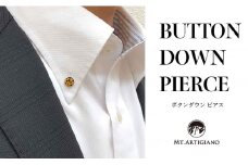 ボタンダウンピアス Lady Bird 黄  てんとう虫 白蝶貝 漆 蒔絵 ドレスピアス ピンブローチ タイタック アクセサリー  伝統工芸 工芸品  うるしアート 復興 震災 コロナ 能登半島地震復興支援 北陸新幹線 F6P-0354 クラウドファンディング 実施中 GCF
