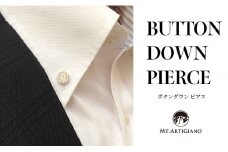 ボタンダウンピアス Punto C  点 白蝶貝 漆 蒔絵 ドレスピアス ピンブローチ タイタック アクセサリー ギフト 伝統工芸 工芸品 国産 日本製 うるしアート 復興 震災 コロナ 能登半島地震復興支援 北陸新幹線 F6P-0370 クラウドファンディング 実施中 GCF