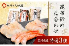 石川県・加賀市 昆布締め 刺身 詰合せ 3種 ( 甘えび/平目/真鯛 ) 復興　震災　コロナ【能登半島地震復興支援】 北陸新幹線 F6P-1891 クラウドファンディング 実施中 GCF