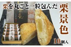 栗景色 10個入 銘菓 パイ 栗 菓子 生菓子 お菓子 お茶菓子 お茶請け  グルメ 国産 日本製 食品 復興 震災 コロナ 能登半島地震復興支援 北陸新幹線 F6P-2393 クラウドファンディング 実施中 GCF
