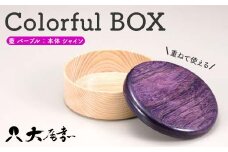 Colorful BOX 蓋パープル／本体シャイン　SJ-0116 復興　震災　コロナ【能登半島地震復興支援】 北陸新幹線 F6P-0153 クラウドファンディング 実施中 GCF