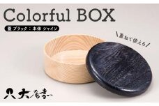 Colorful BOX 蓋ブラック／本体シャイン　SJ-0118 復興　震災　コロナ【能登半島地震復興支援】 北陸新幹線 F6P-0155 クラウドファンディング 実施中 GCF