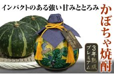かぼちゃ焼酎３年熟成プレミアム 720ml 焼酎 九谷焼 かぼちゃ焼酎 酒 アルコール 飲料 贈り物 ギフト  国産 日本製 復興 震災 コロナ 能登半島地震復興支援 北陸新幹線 F6P-0787 クラウドファンディング 実施中 GCF
