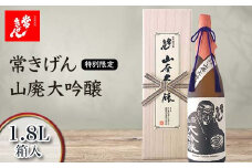 常きげん 特別限定 山廃大吟醸 1.8L 箱入 国産 日本酒 1800ml 大吟醸 ご当地 地酒 酒 アルコール 鹿野酒造 贈り物 ギフト F6P-1279 クラウドファンディング 実施中 GCF