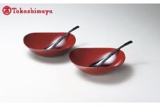 〈北市漆器店〉風華ペアカレー鉢・スプーン付【高島屋選定品】[58C0554] F6P-1598 クラウドファンディング 実施中 GCF