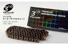 プレミアム モーターサイクルチェーン ThreeD スリード 525Z/3D BK;GP 120L MLJ カスタムパーツモーターサイクル用 バイクチェーン 日本製 復興 震災 コロナ 能登半島地震復興支援 北陸新幹線 F6P-2290 クラウドファンディング 実施中 GCF