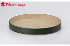 〈畑漆器店〉BORDER TRAY B smokegreen トレイ1枚【高島屋選定品】 おぼん トレー F6P-1642 クラウドファンディング 実施中 GCF