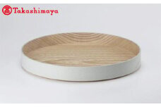 〈畑漆器店〉BORDER TRAY B lightgray トレイ1枚【高島屋選定品】 おぼん トレー F6P-1643 クラウドファンディング 実施中 GCF