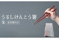 華正工房 うるしけんこう箸 食洗機対応 朱 (簡易包装) F6P-2842 クラウドファンディング 実施中 GCF