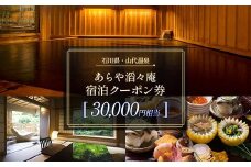 あらや滔々庵 宿泊クーポン券 30,000円相当 F6P-1887