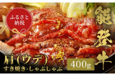 【和牛セレブ】能登牛　牛肩(うで) すき焼き・しゃぶしゃぶ 400g 牛肉 最高級 肩肉 うで肉 シャクシ すき焼き しゃぶしゃぶ 黒毛和牛 能登牛 和牛セレブ F6P-2134 クラウドファンディング 実施中 GCF