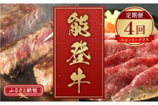 【和牛セレブ】能登牛 定期便「エコノミークラス」全4回 牛肉 最高級 定期便 黒毛和牛 能登牛 和牛セレブ F6P-2160 クラウドファンディング 実施中 GCF