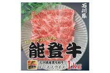 能登牛ロース 500g×2p（1kg） 牛肉 最高級 ロース肉 しゃぶしゃぶ 黒毛和牛 能登牛 F6P-2407 クラウドファンディング 実施中 GCF
