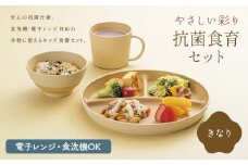 やさしい彩り 抗菌食育セット30（飯椀、プレート、マグカップセット） きなり 子ども こども キッズ 離乳食 食器 日本製 加賀市 F6P-2571