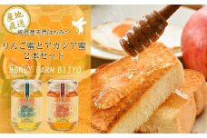 能登産天然はちみつ『りんご蜂蜜＆アカシア蜂蜜』セット 各175g