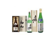 [白山の地酒]　GI白山認定酒大吟醸呑み比べセット【1035486】