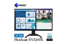 EIZOの31.5型4K液晶モニター FlexScan EV3240X ブラック_ 液晶 モニター パソコン pcモニター ゲーミングモニター USB Type-C 【1402135】