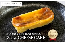 3days CHEESE CAKE＜Sサイズ＞4個【1446614】