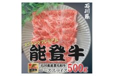 能登牛ロース　(しゃぶしゃぶ/すき焼き)　500g×1パック【1483356】