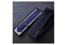＜牛首紬×MIZEN＞スラッシュタイ/メンズ-牛首紬「勝」ランダムタテ絣降らし雨※ギフトBOX無し【1610167】