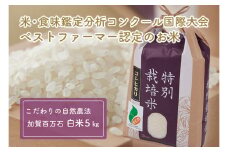 [№5784-0001]【令和7年度産】加賀百万石特別栽培米コシヒカリ白米5kg