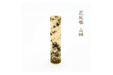 [№5784-0408]九谷彩印　「花風雅　山蝉」河田　里美