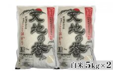 [№5784-0525]天日干有機米こしひかり「天地の誉」白米5kg×2個