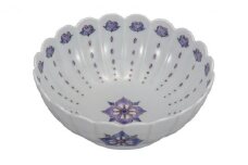 [№5784-0942]九谷焼　5.2号鉢　花菱文　a01