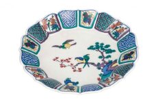 [№5784-0951]九谷焼　10号盛皿　古九谷　a01