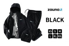 [№5784-7289]zauna suit / ザウナスーツ　BLACK　ブラック　着るサウナ【L】