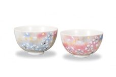 [№5784-1219]組飯碗　花の舞